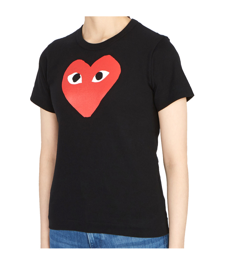 Comme Des Garçons Play Short-sleeved T-shirt In Black