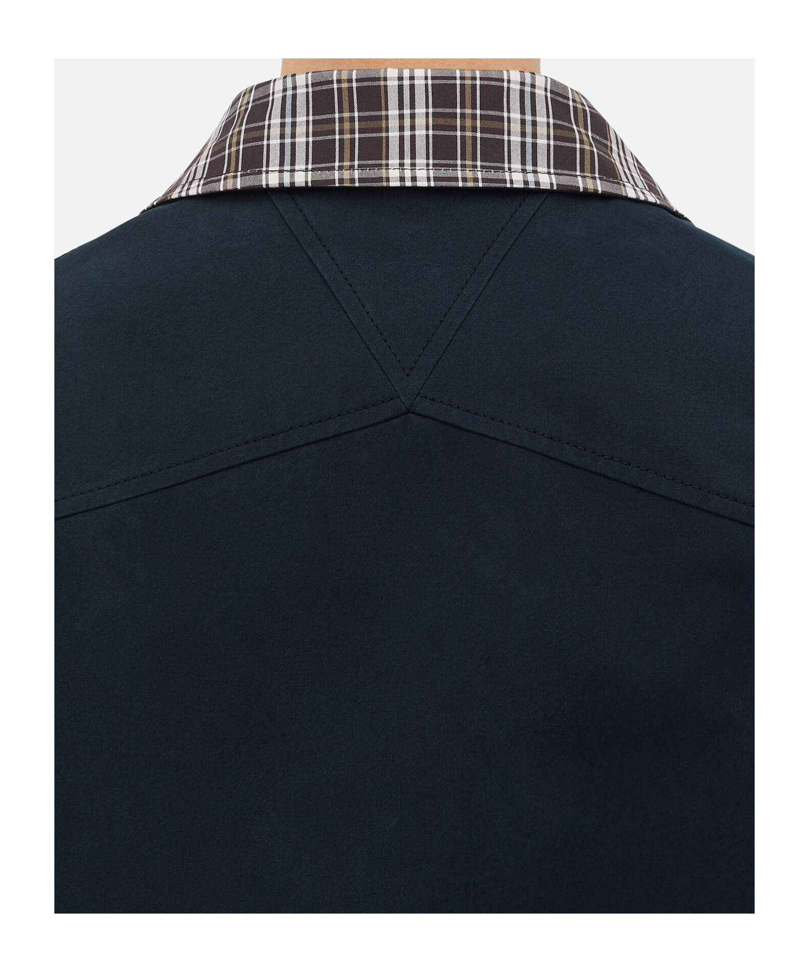 Bottega Veneta Reversible Compact Cotton Twill Jacket In Black