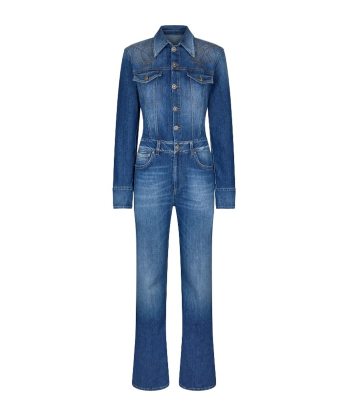 Dondup Denim Jumpsuit In Blue