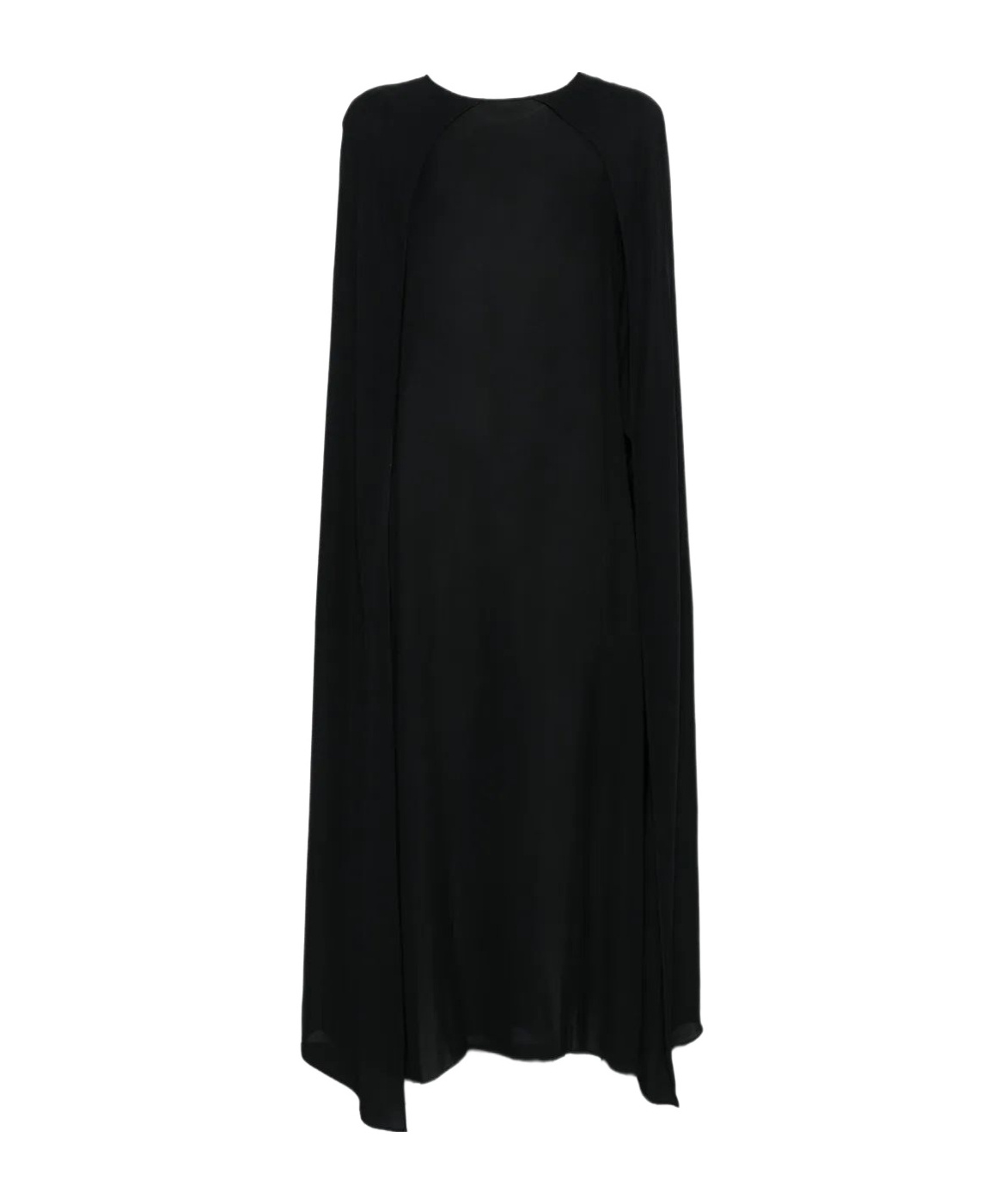 Plan C Cape Back Dress In Black