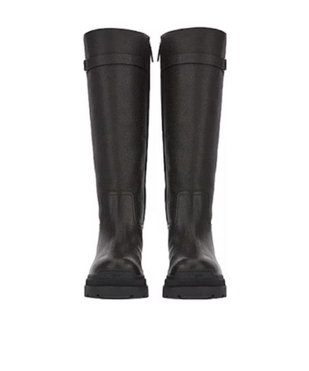 Ferragamo Vara High Boot In Black