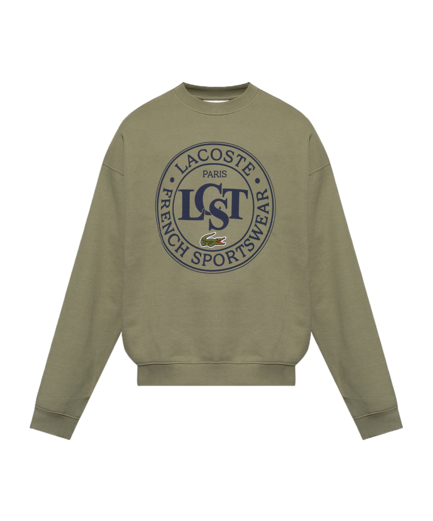 Lacoste Long-sleeved Sweater In Brown