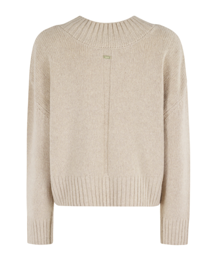 Barbour Crew Neck Sweater In Gold