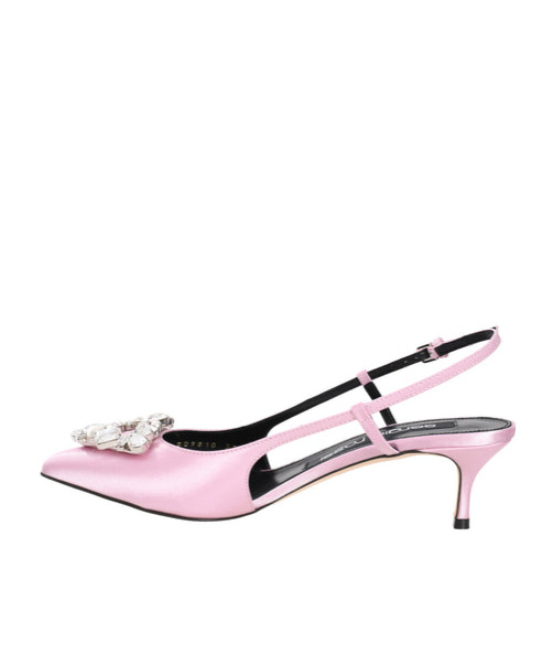Sergio Rossi 50mm Sr. Godiva Pumps In Pink