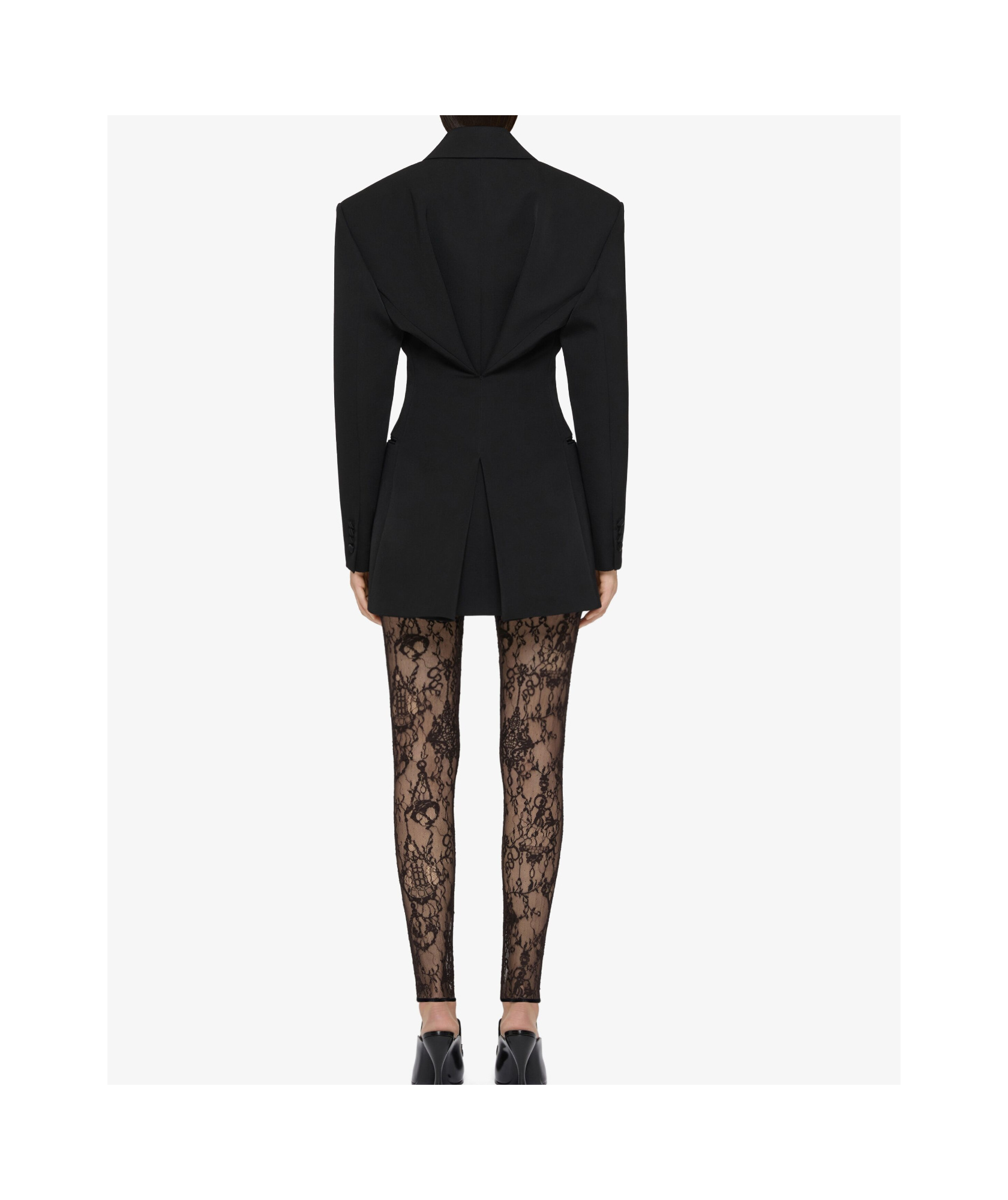 Givenchy Double-breasted Silk-blend Satin-trimmed Wool-twill Blazer In Black