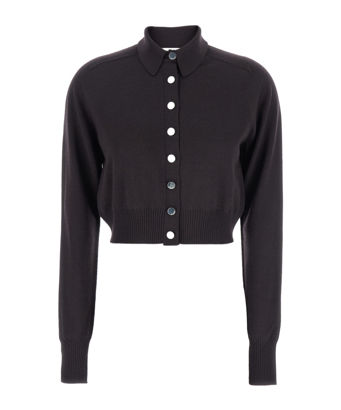 Sportmax Perseo Button-up Knitted Cardigan In Black