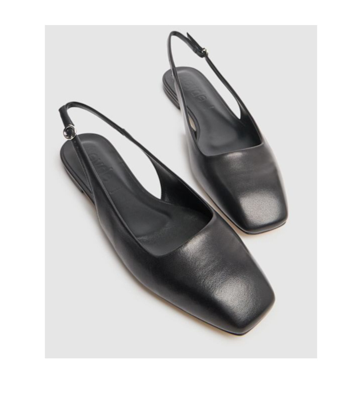 AEYDE SQUARE-TOED FLATS