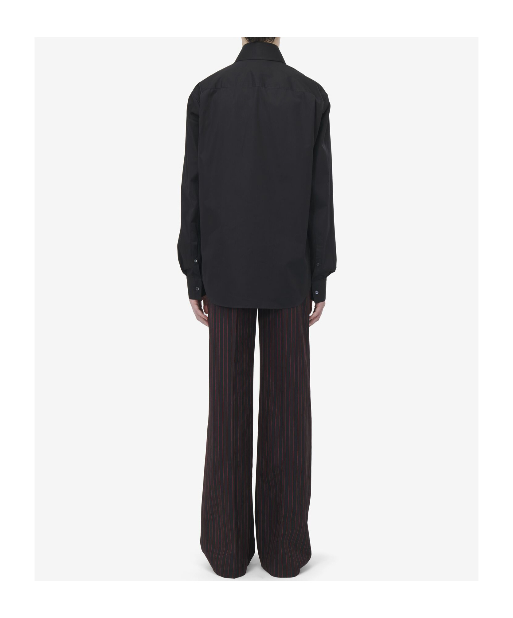 Alexander Mcqueen Long-sleeved Shirt In Black