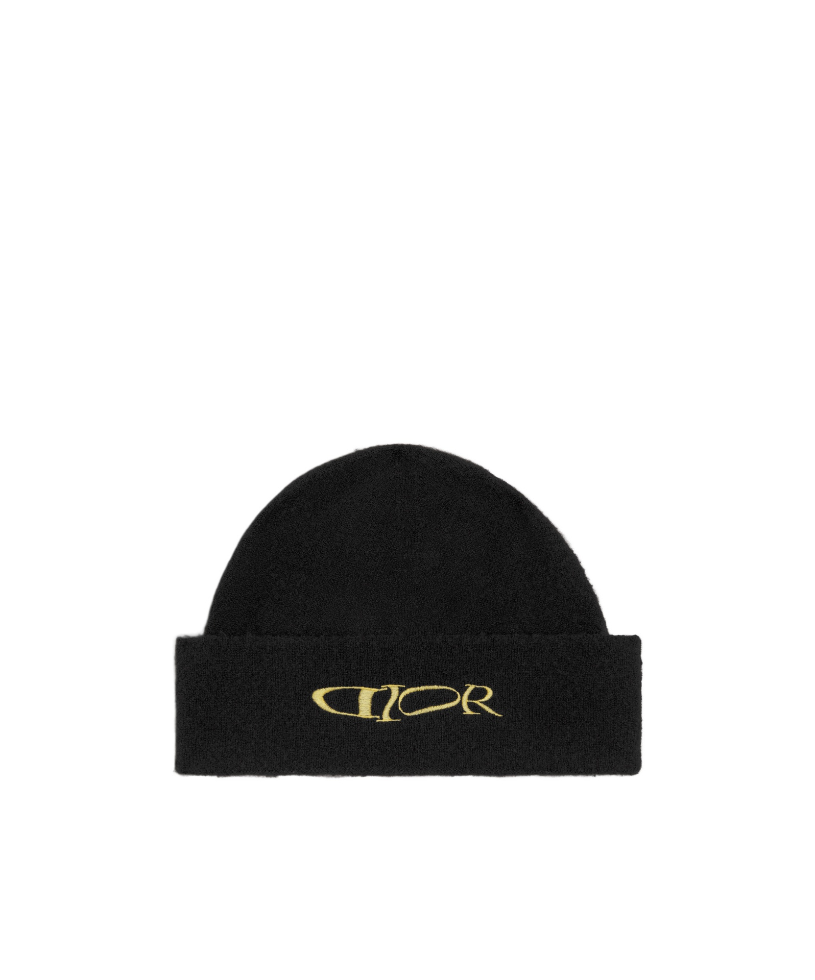 Dior Logo Knitted Hat In Black