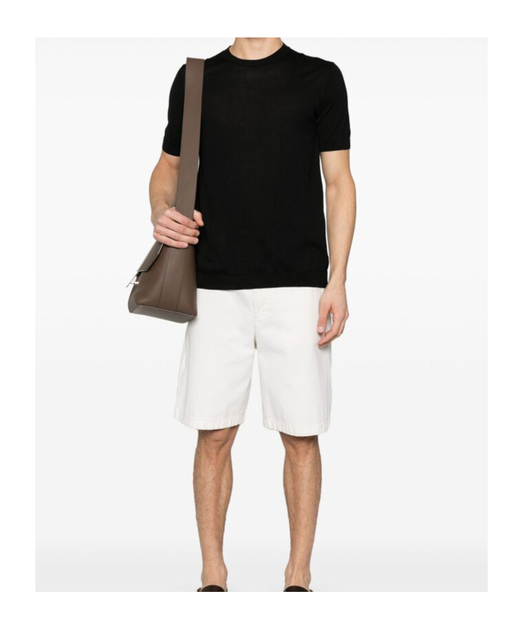Shop Tagliatore Short-sleeved T-shirt In Black
