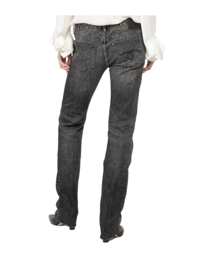 R13 Belt-loop Jeans In Black