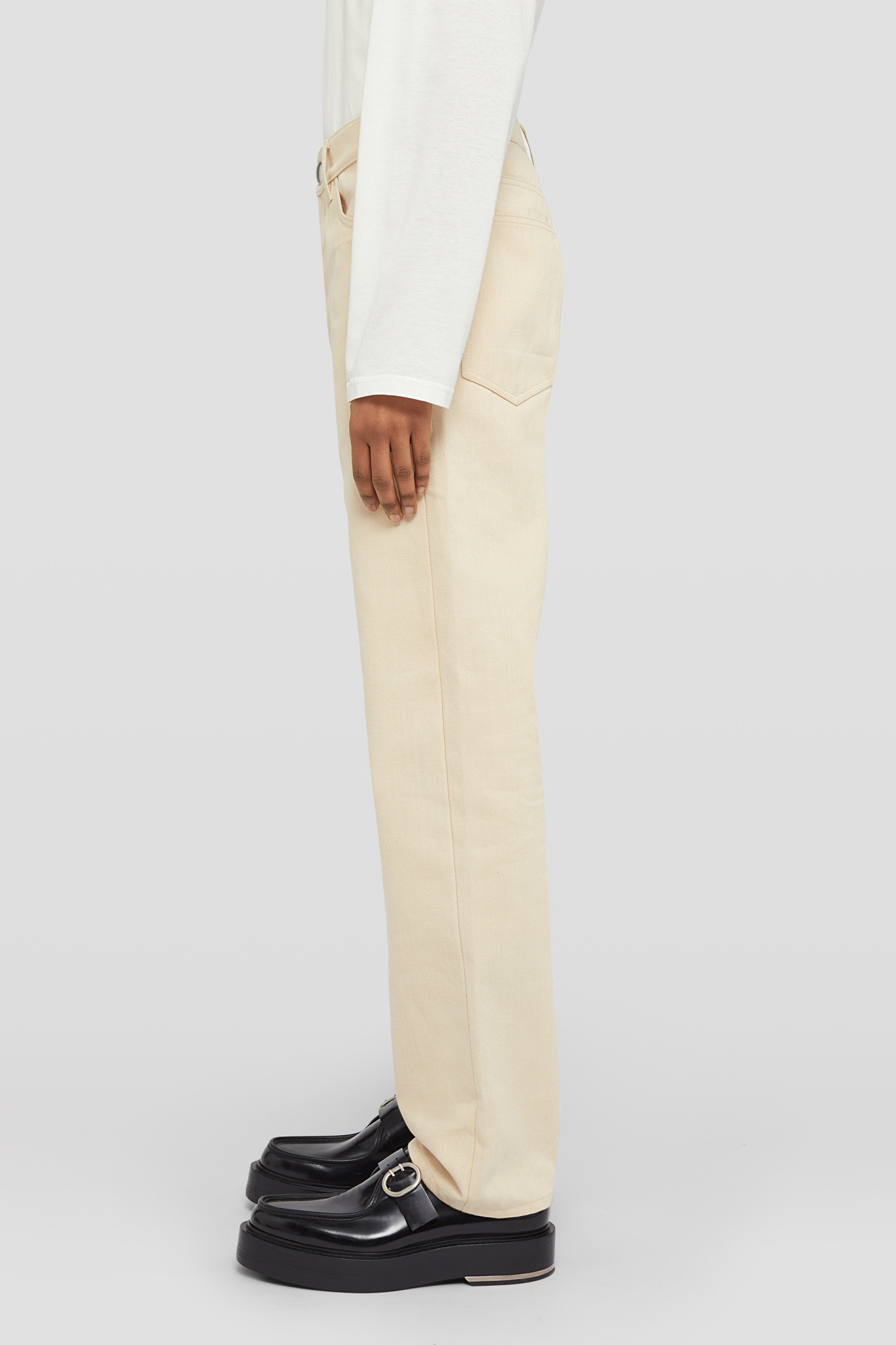 Jil Sander Mid-rise Straight-leg Denim Jeans In Nude