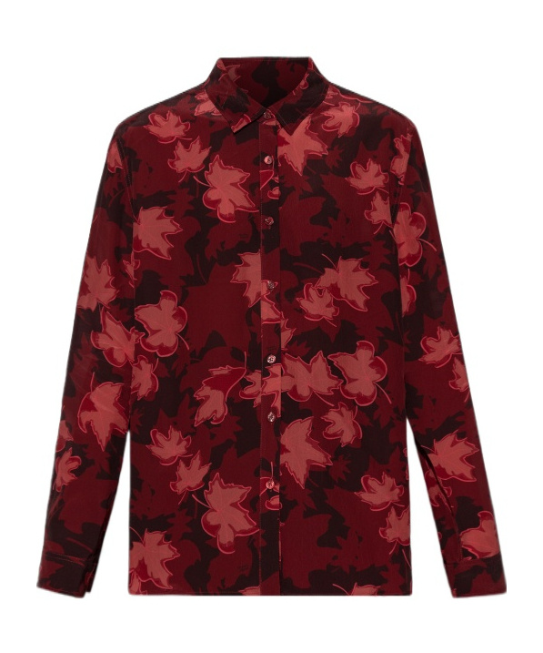 Shop Maison Kitsuné Classic Fluid Shirt In Red