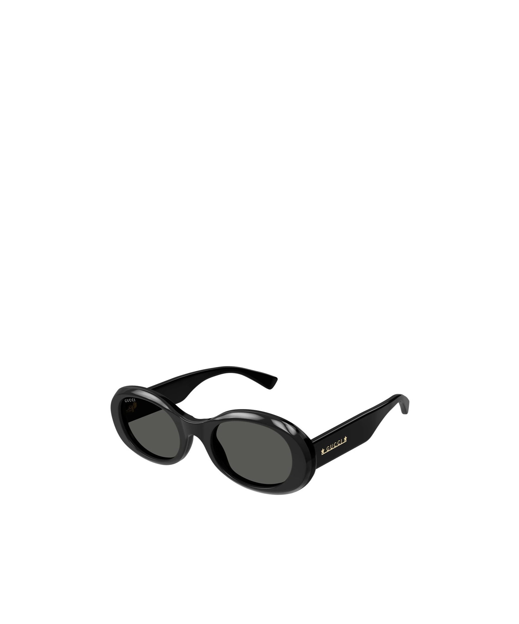 Gucci Oval-frame Sunglasses In Black