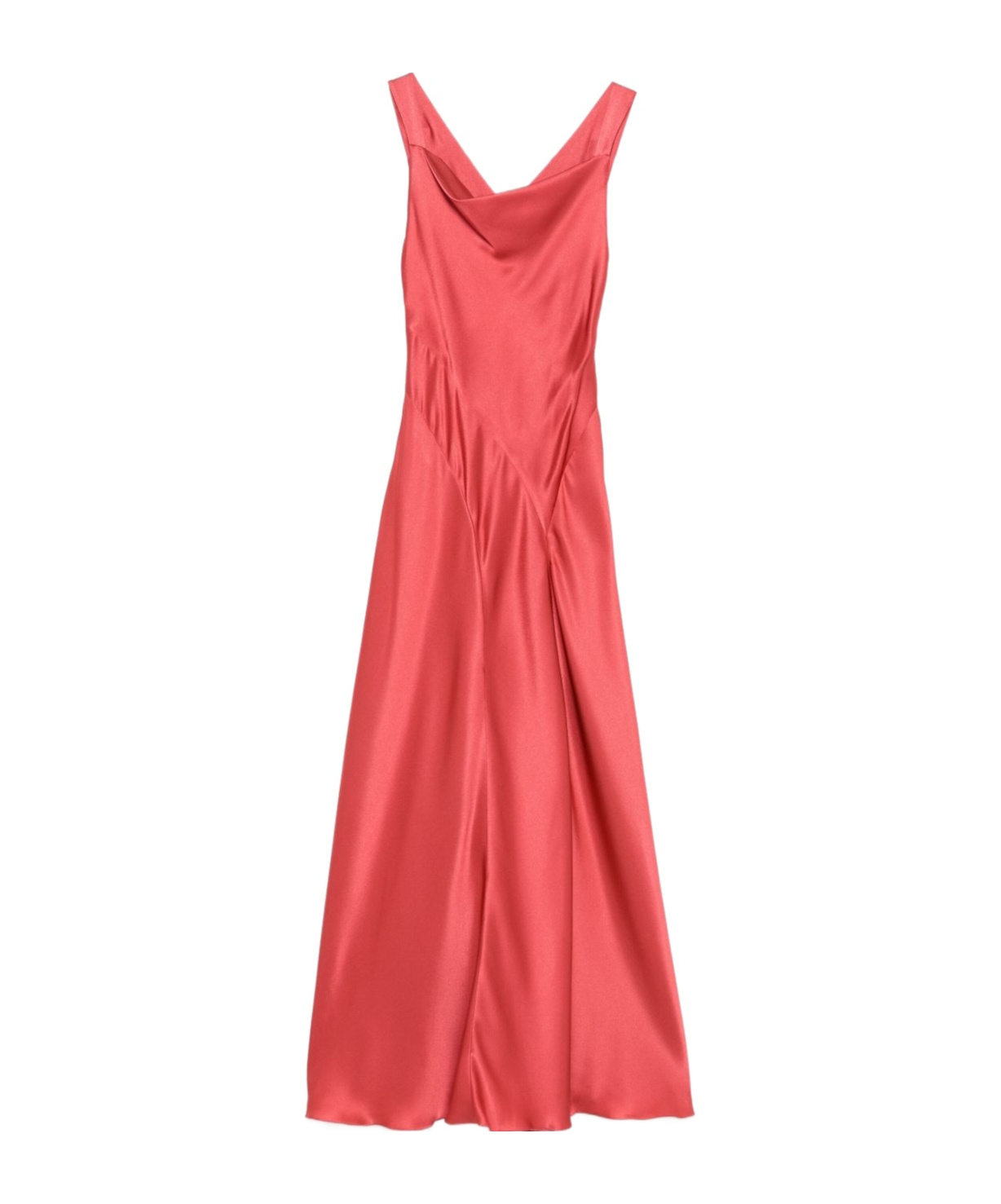 Alberta Ferretti Cut-out Gown In Red