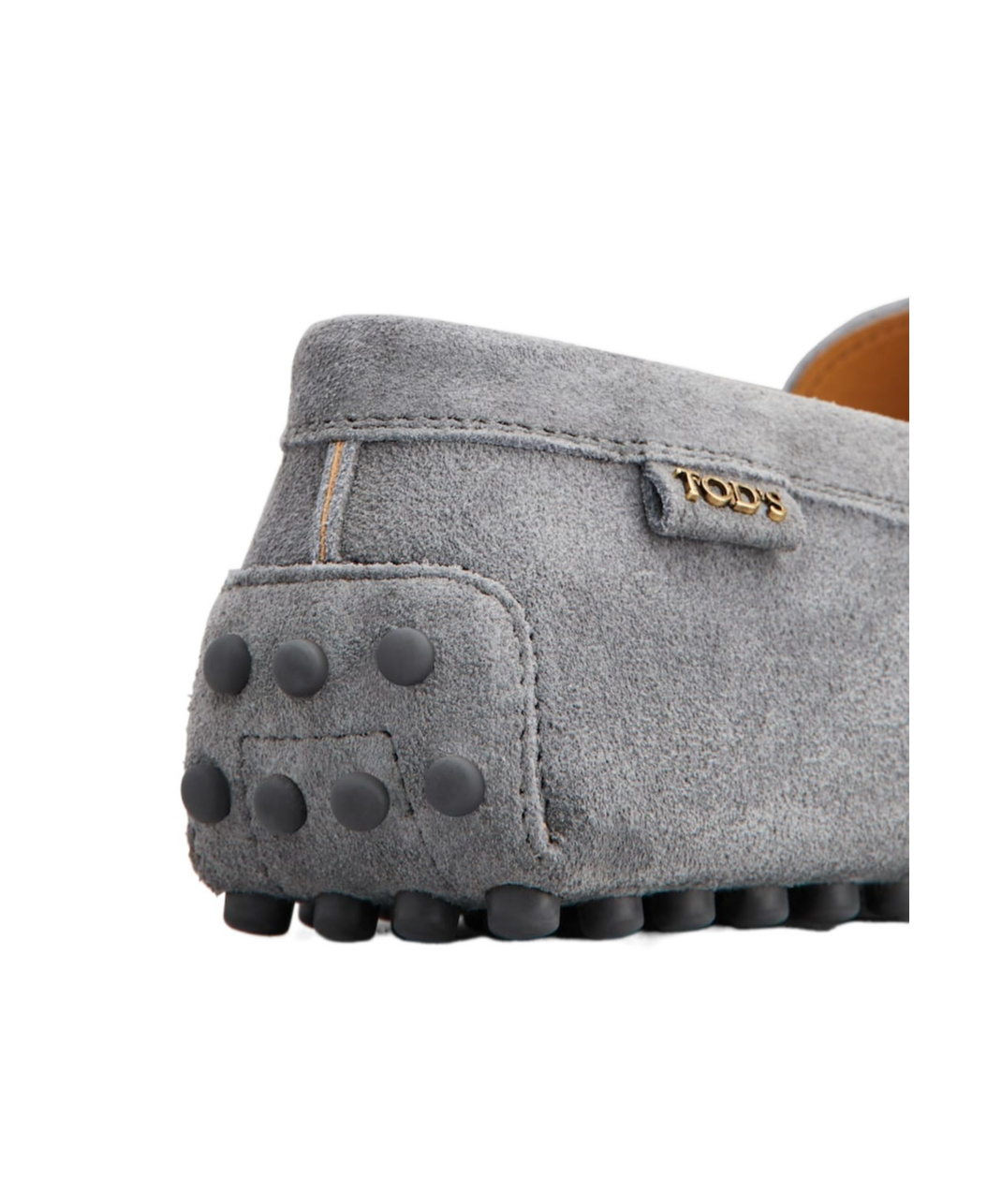 Tod's Round-head Driving Shoes In Gray