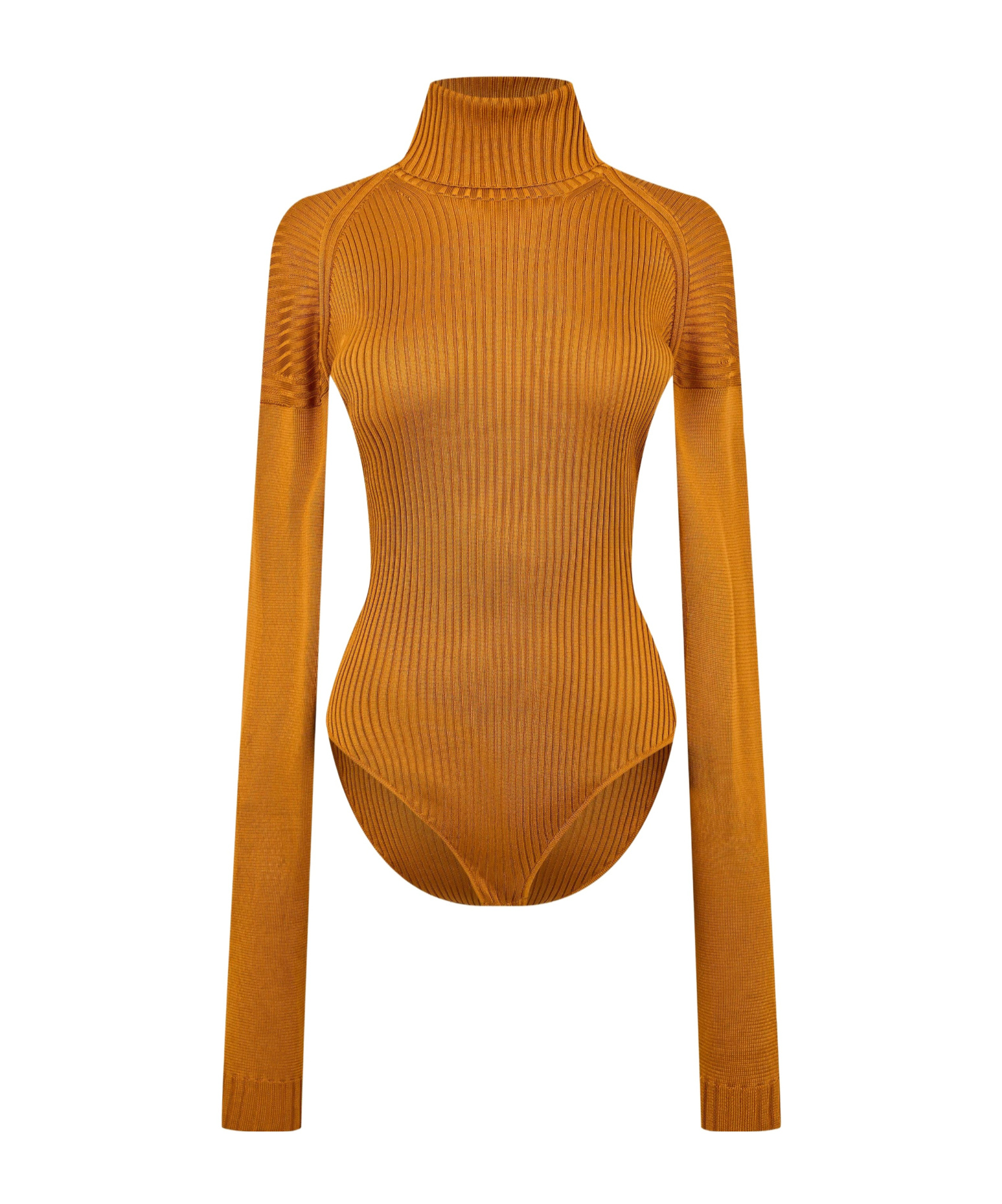 Bottega Veneta Solid Color Bodysuit In Brown
