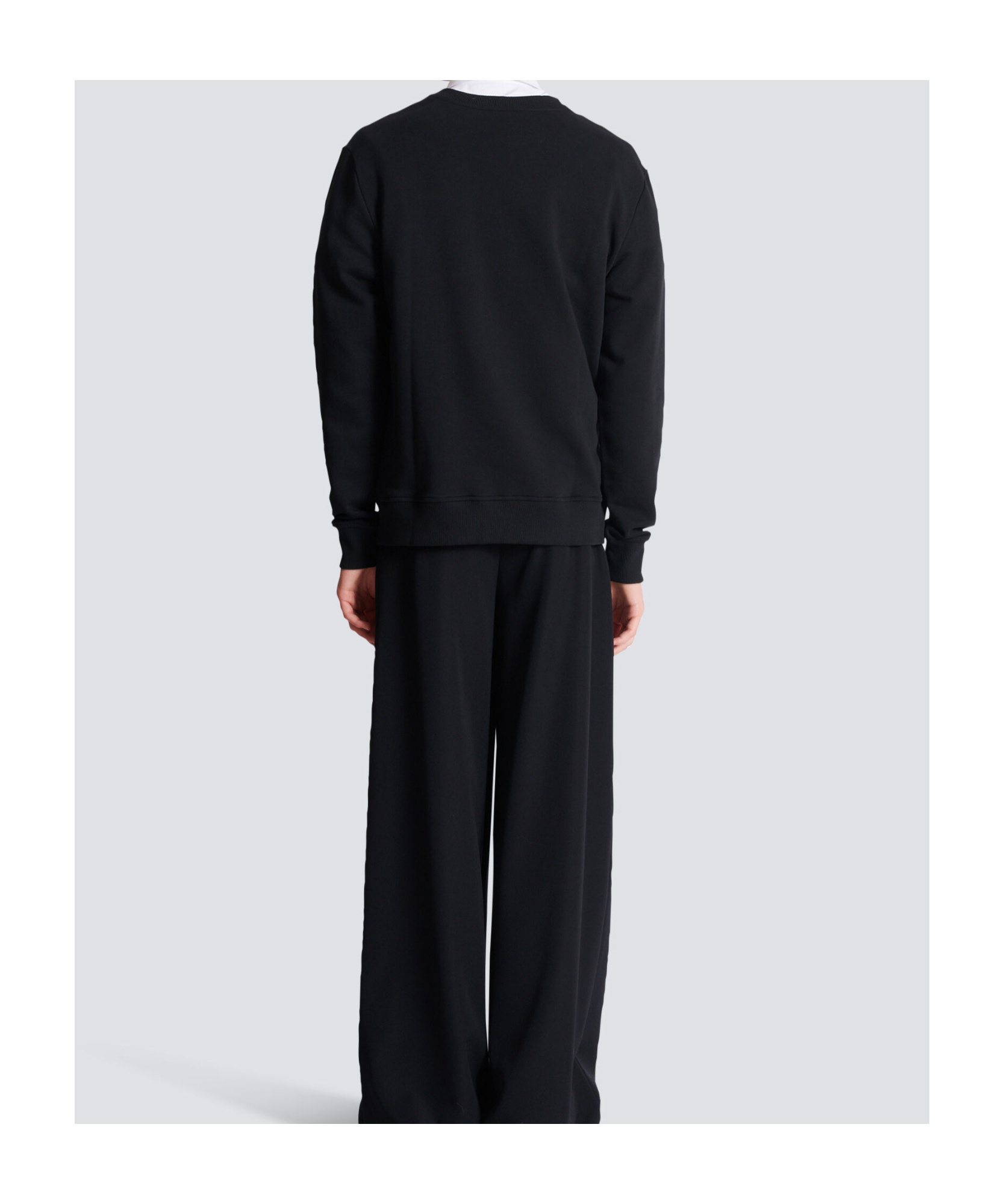 Balmain Logo-print Sweatshirt In Black