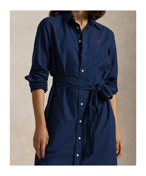 Polo Ralph Lauren Shirt Dress In Black