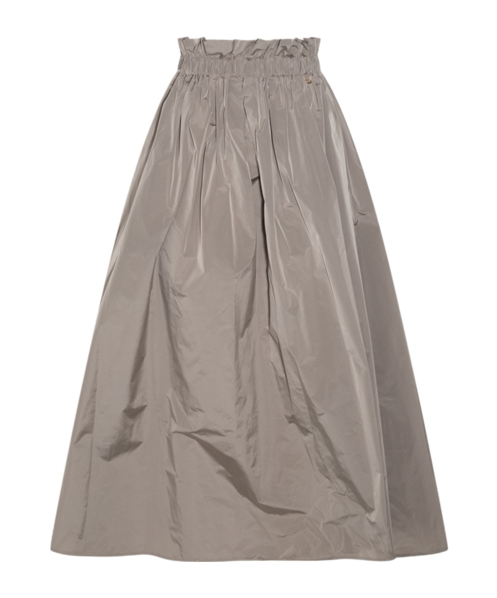 Herno Elastic Waist Skirt In Gray