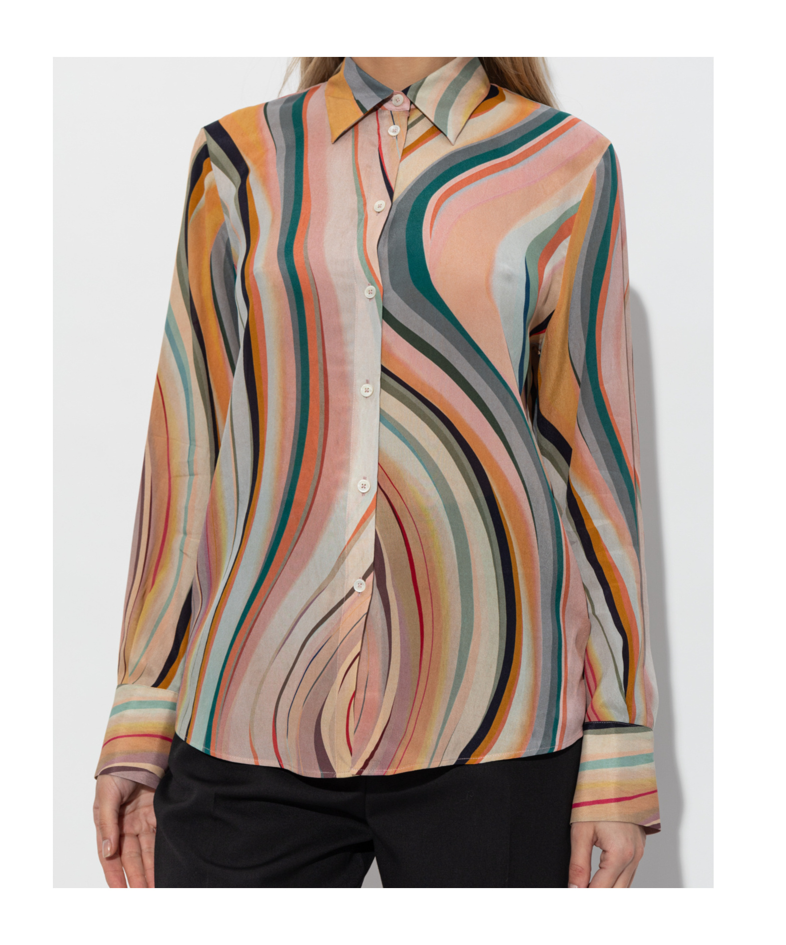 Ps By Paul Smith Ps Paul Smith Shirt With Silk Finish In Nude