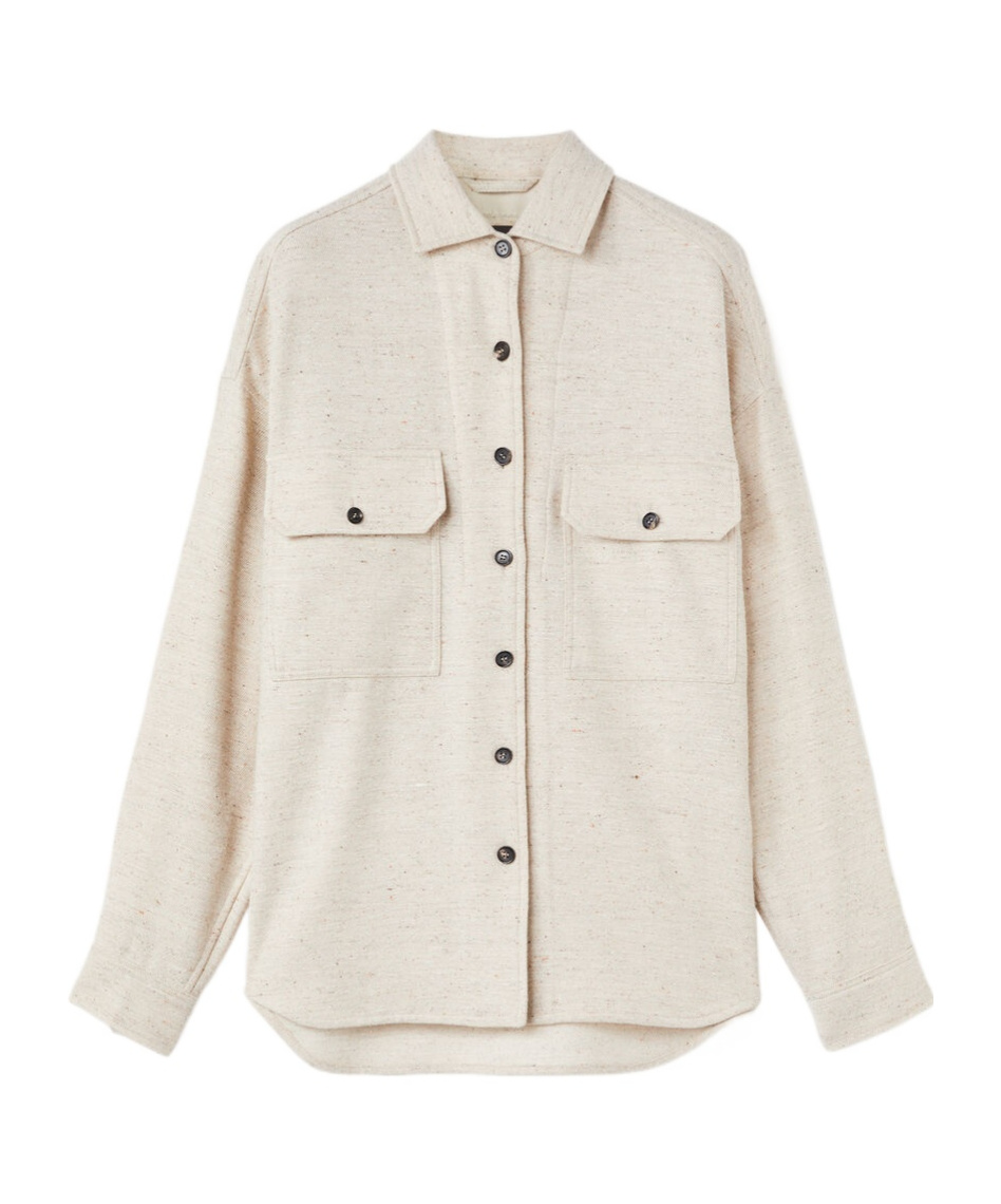 Loro Piana Shirt Coat In White