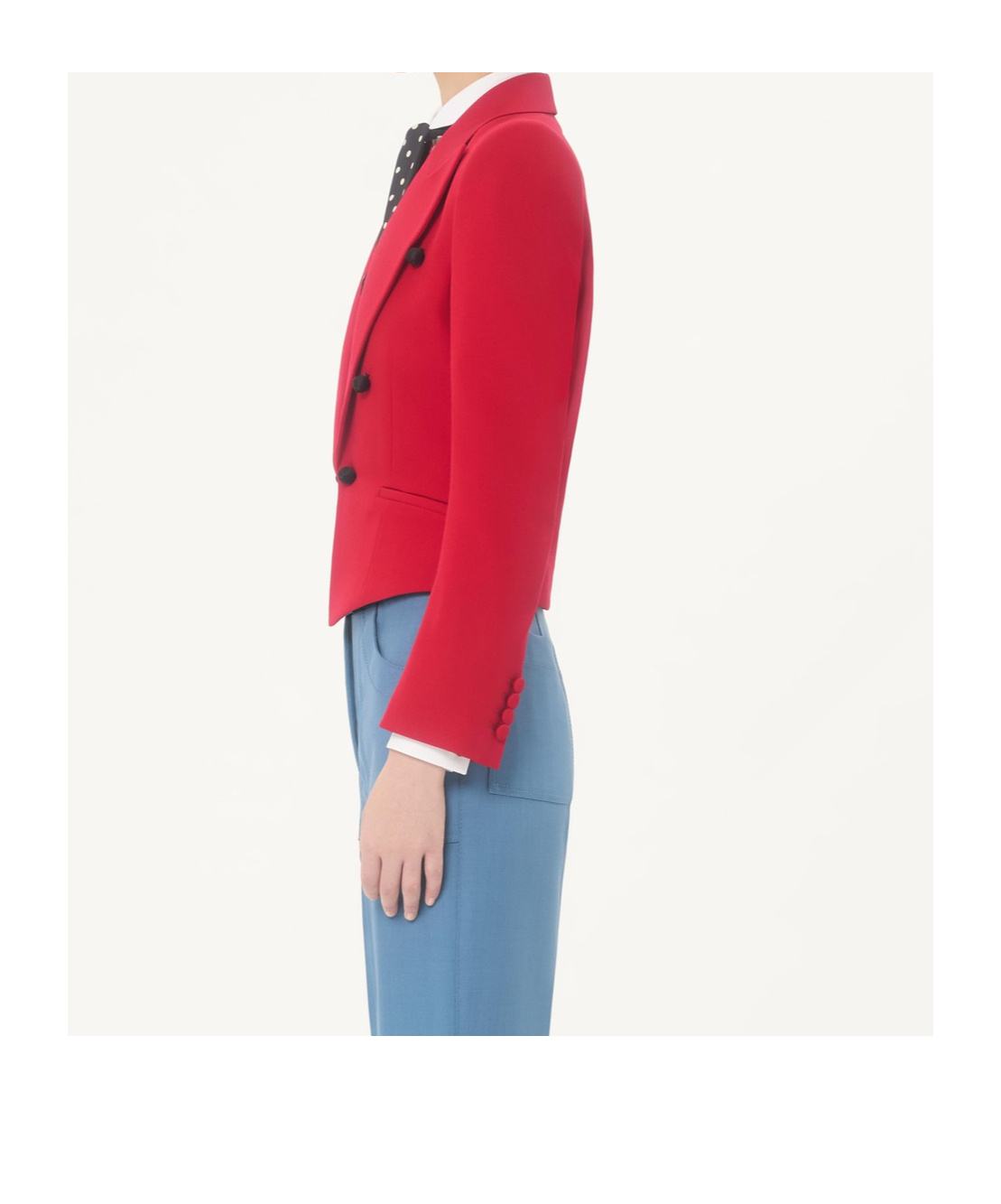 Valentino Virgin Wool Jacket In Red