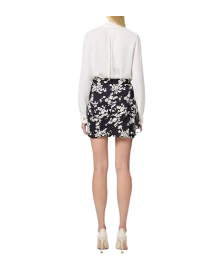 Elisabetta Franchi Shirt With Lettering Bands In White