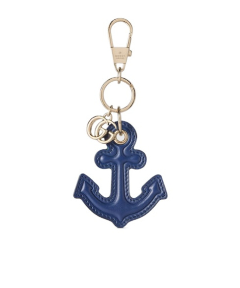Gucci Keychain With Anchor Detail In Blue