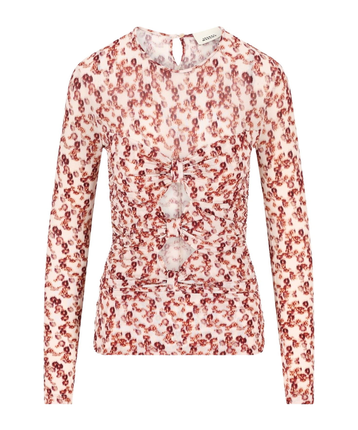 Isabel Marant Gladice Top Garnet In Pink
