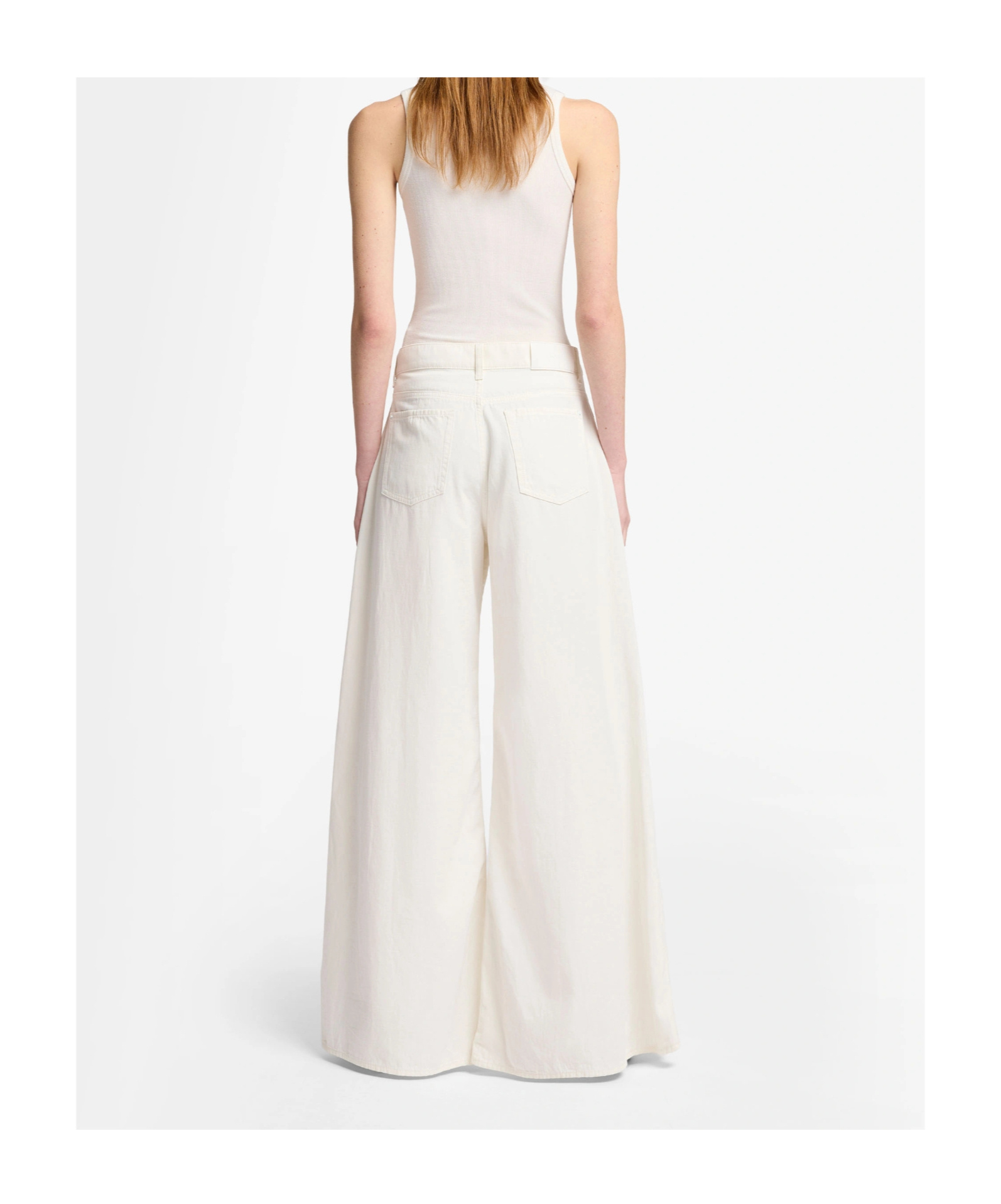 7 For All Mankind Flared Jeans In White