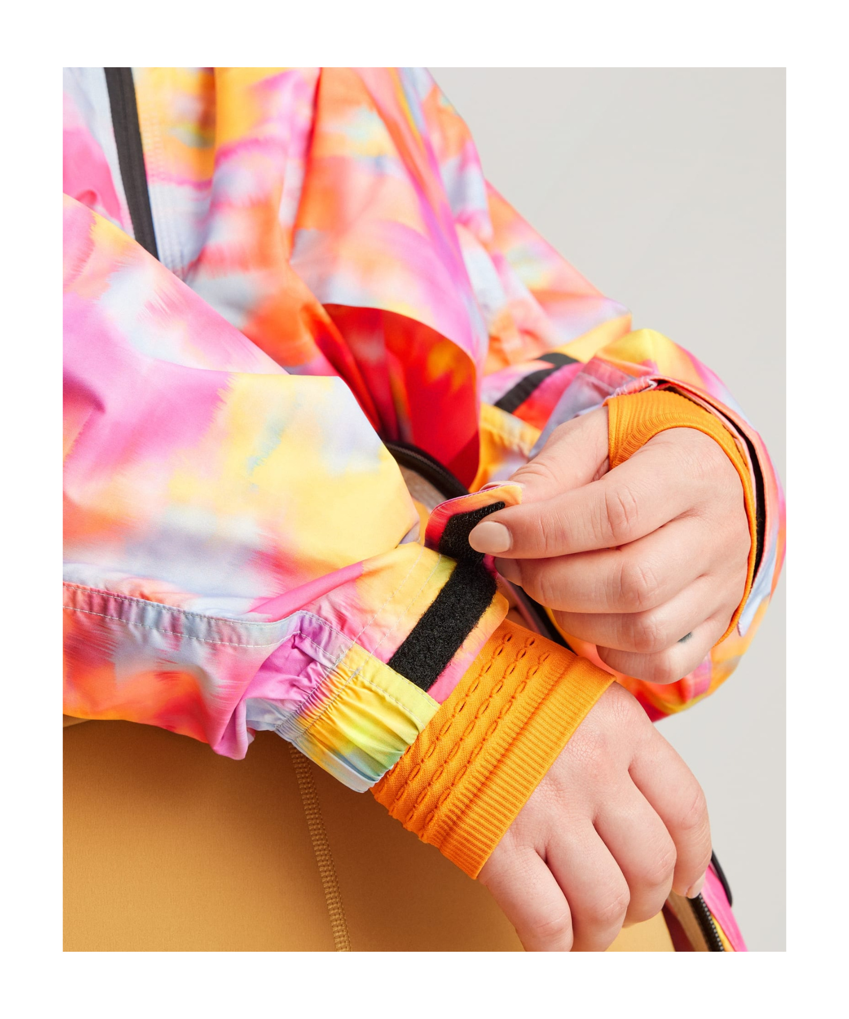 Adidas By Stella Mccartney Printed Windbreaker In Pink