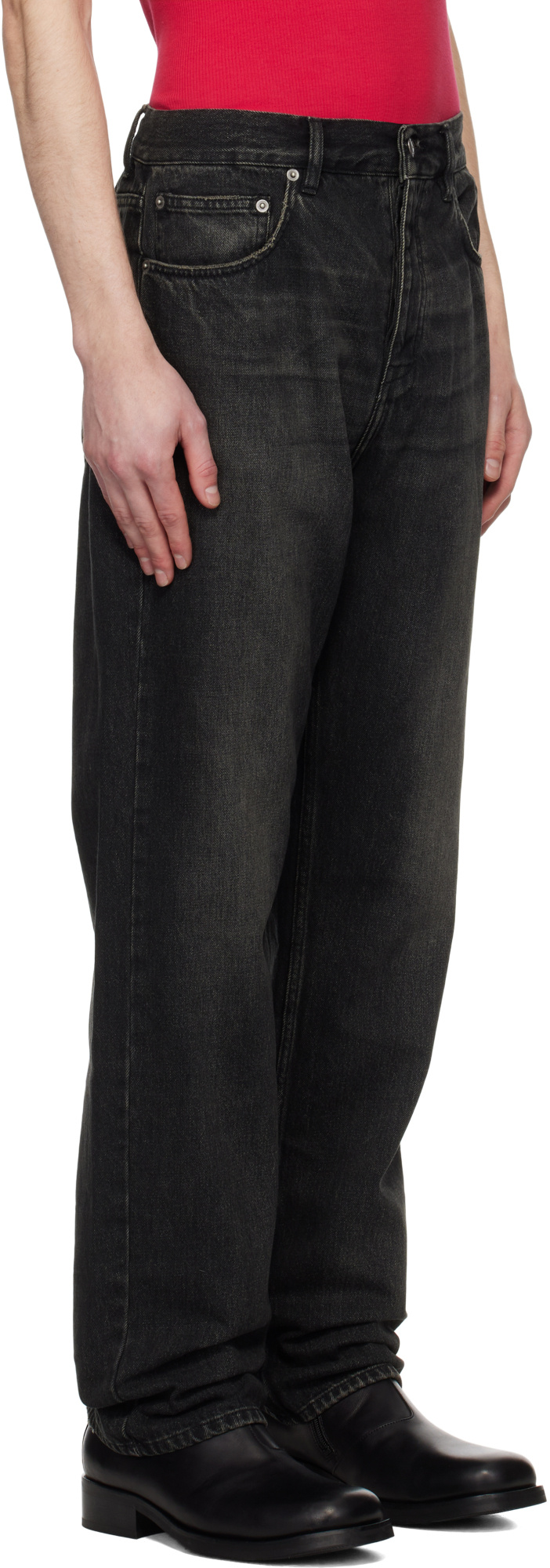 Shop Ksubi Jeans With Belt Loops In Black