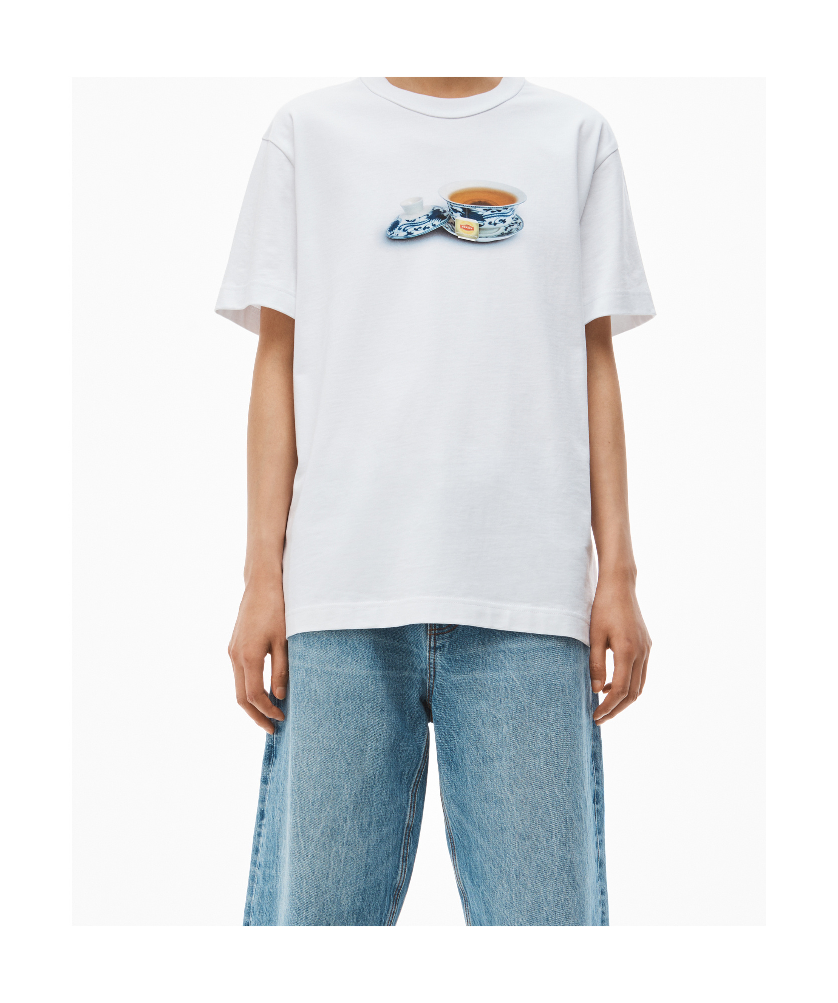 Alexander Wang Teacup Graphic T-shirt In White