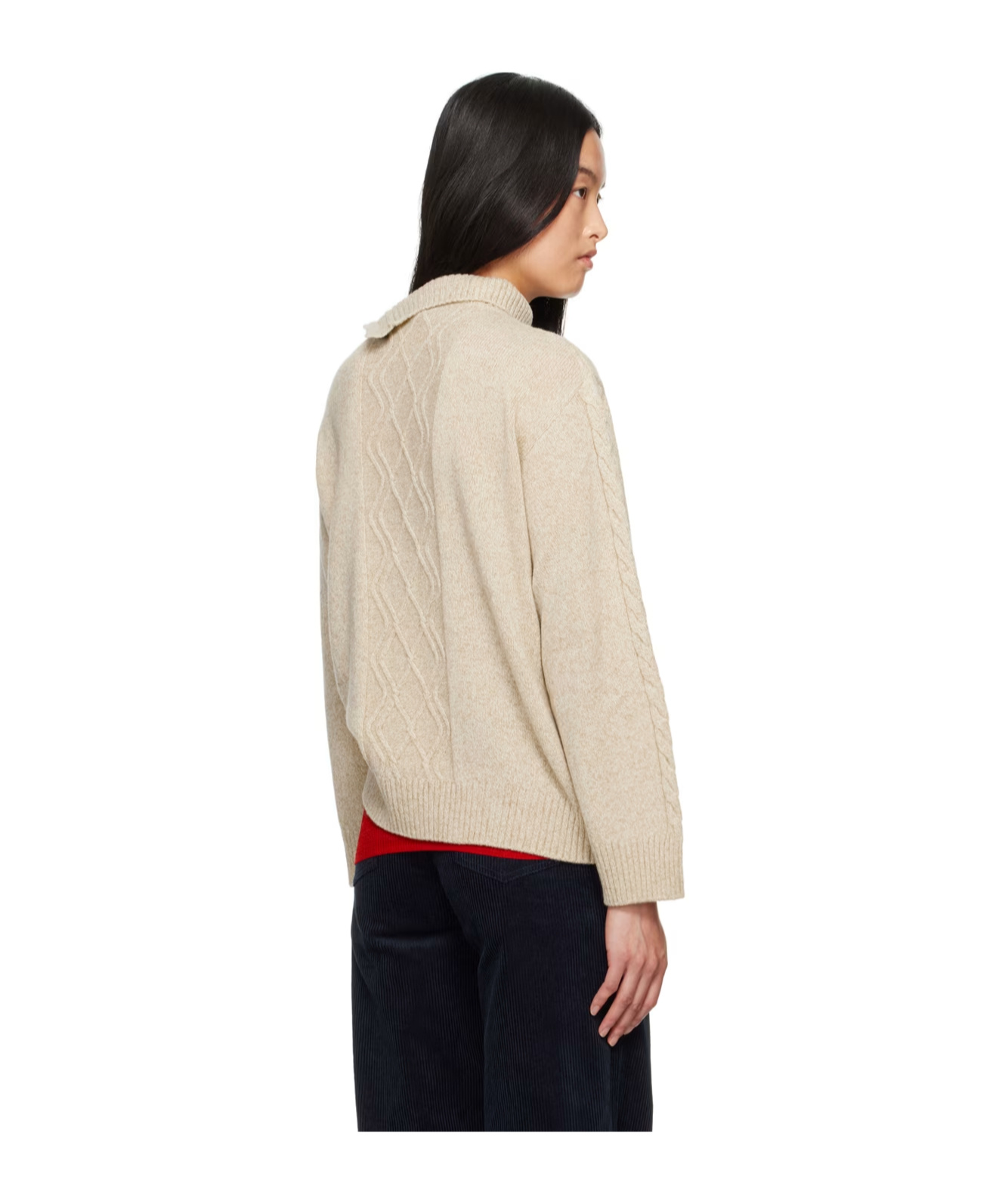 Shop Apc Karen Sweater In Nude