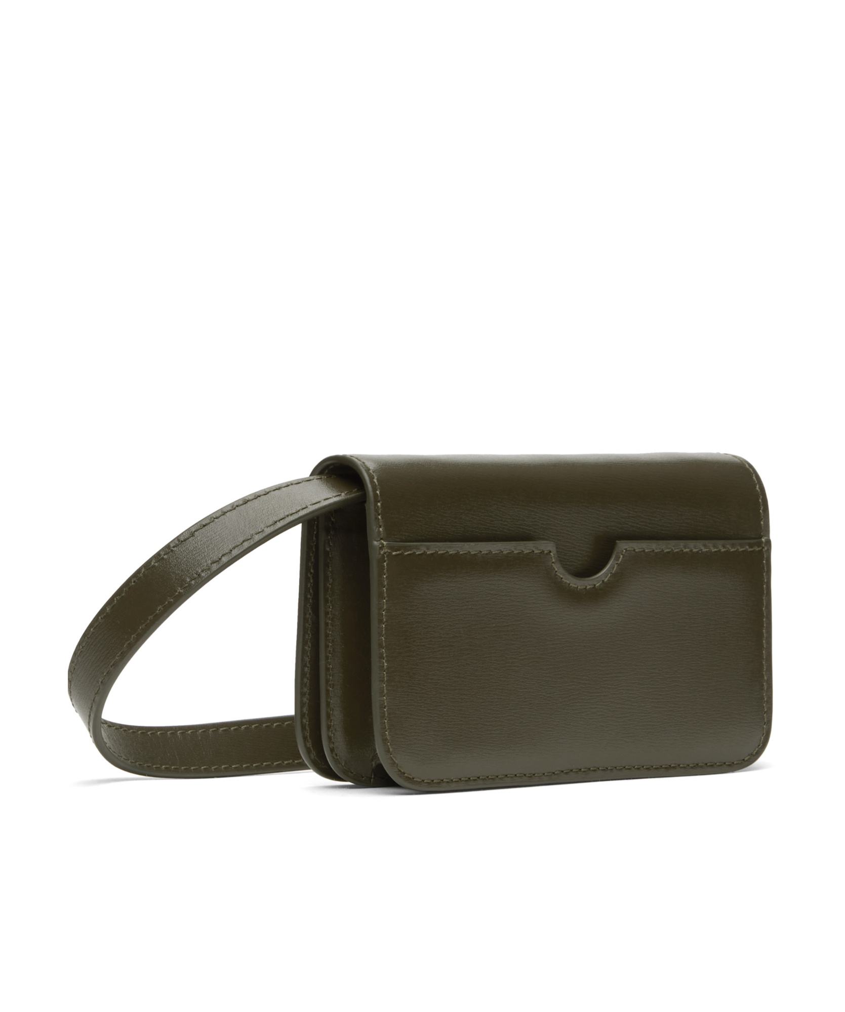 Ami Alexandre Mattiussi Logo Shoulder Bag In Green