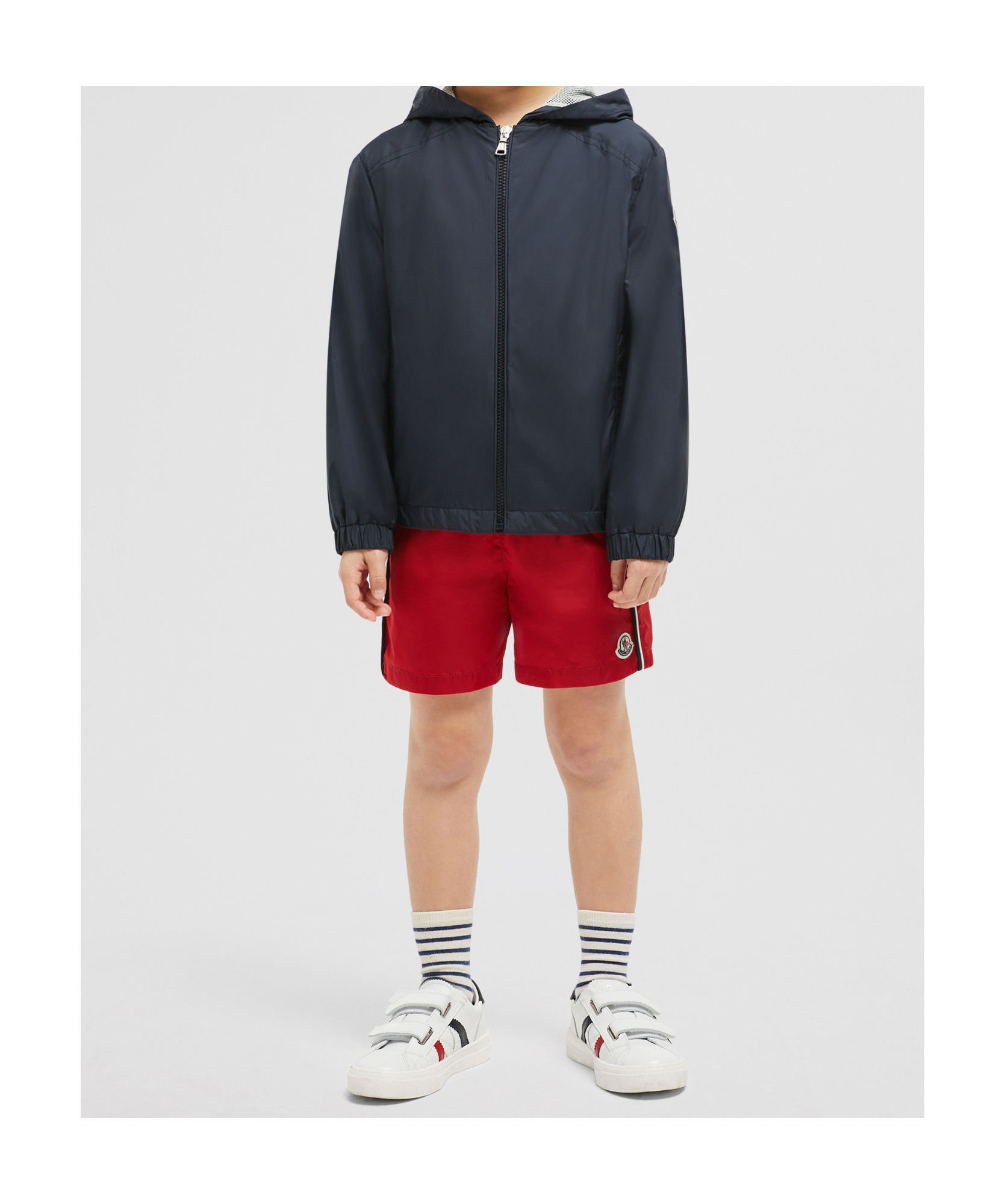 Moncler Desmon Hooded Jacket In Blue