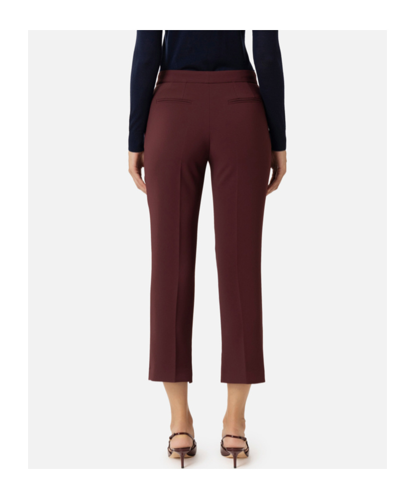 Elisabetta Franchi Straight Casual Pants In Brown