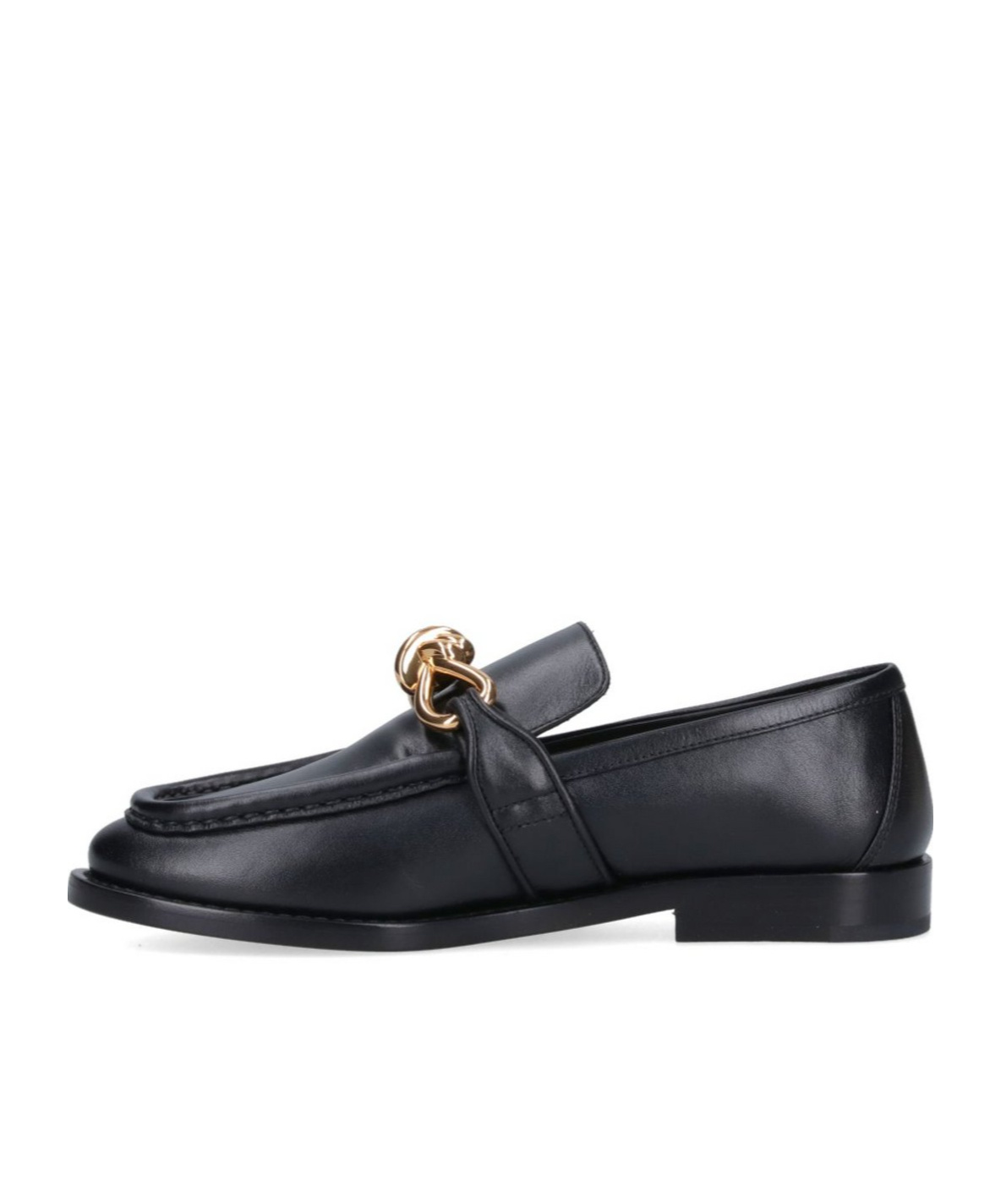 Bottega Veneta Astaire Embellished Leather Loafers In Black