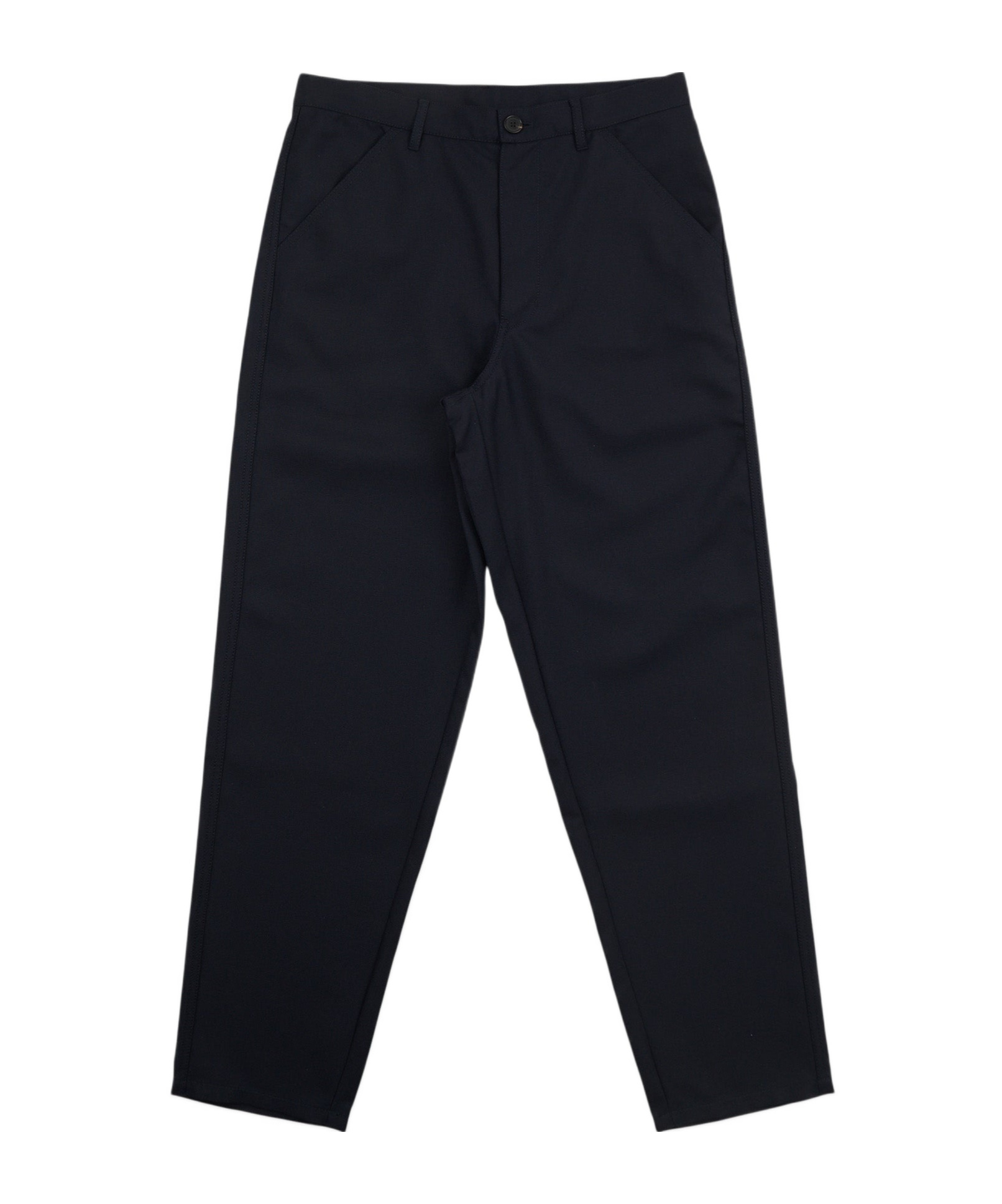 Comme Des Garçons Belt Loop Casual Pants In Blue