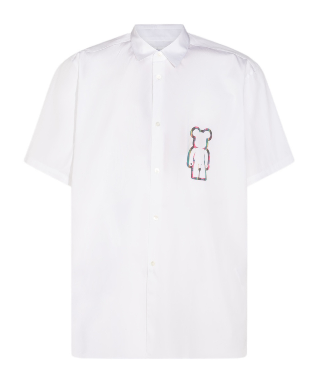Comme Des Garçons Casual Shirt With Button-down Collar And Embroidered Detail