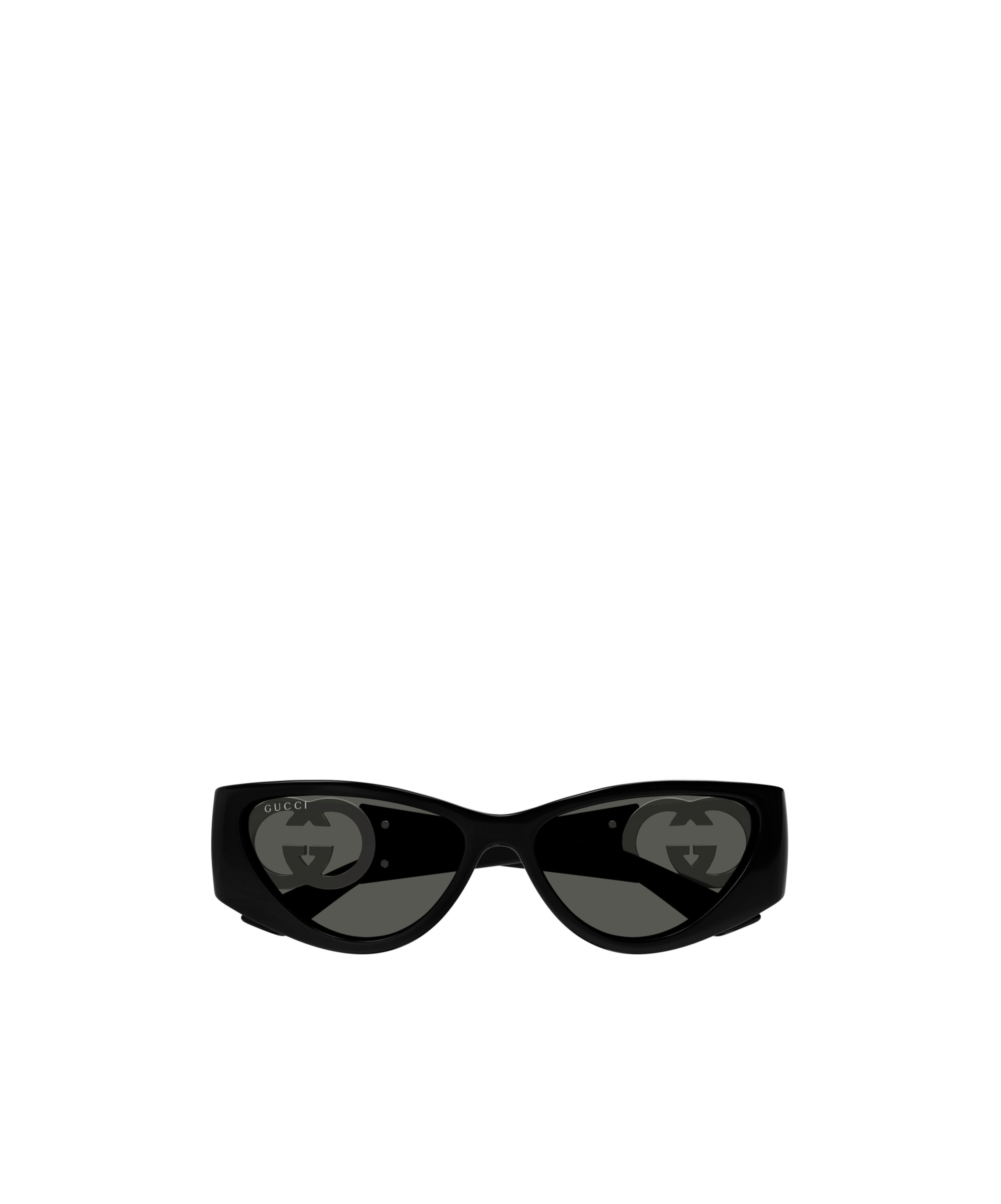Gucci Geometric Frame Sunglasses In Black
