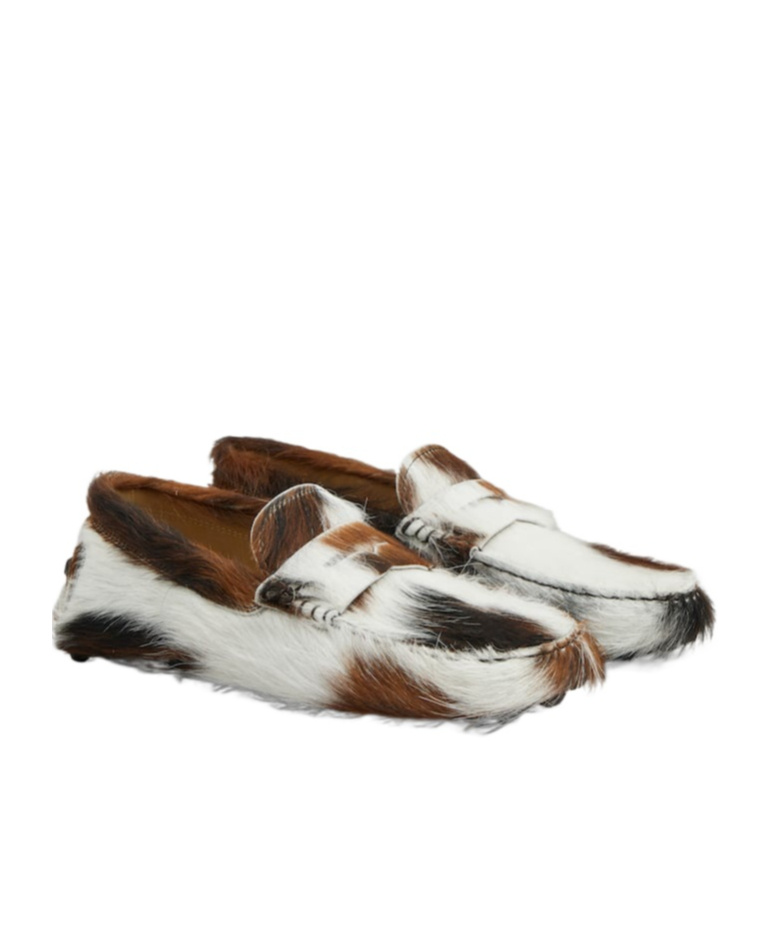 Tod's Multi-colour Calf-hair Loafers In Multicolor