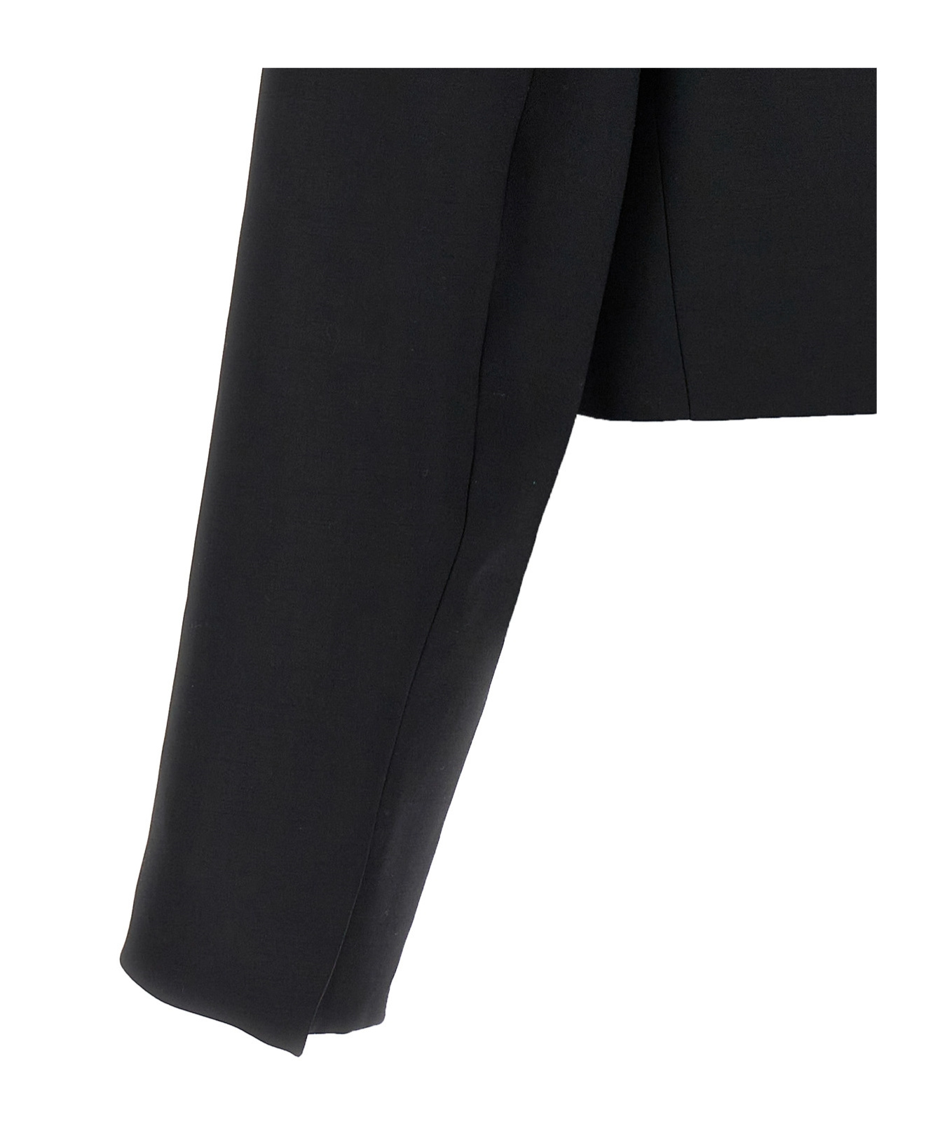 Shop David Koma Cropped Blazer In Black