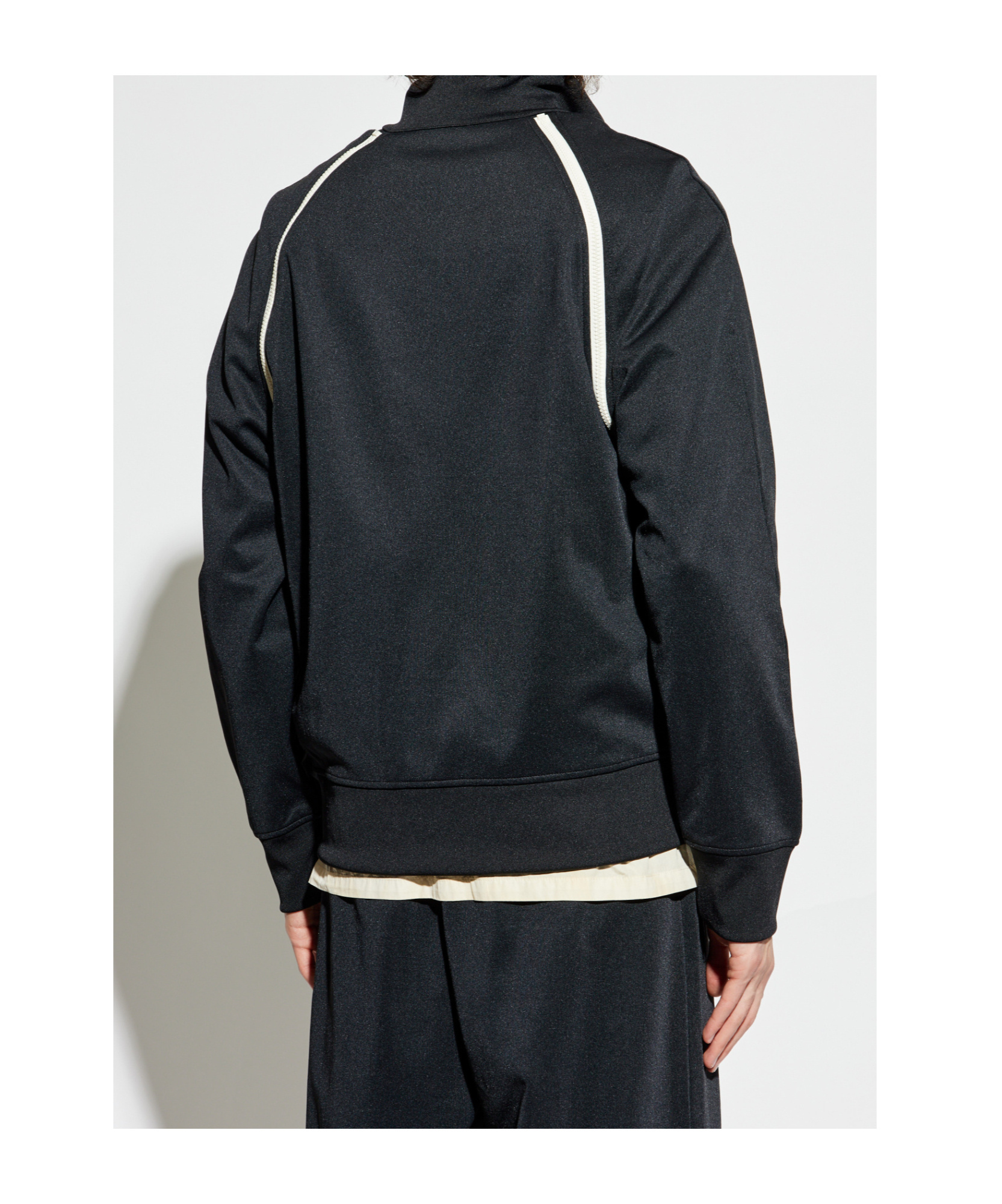 Palm Angels Turtleneck Sweatshirt In Black