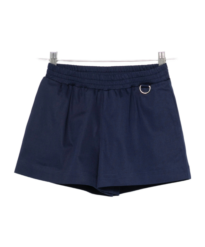 Fendi Elastic Waist Shorts In Blue