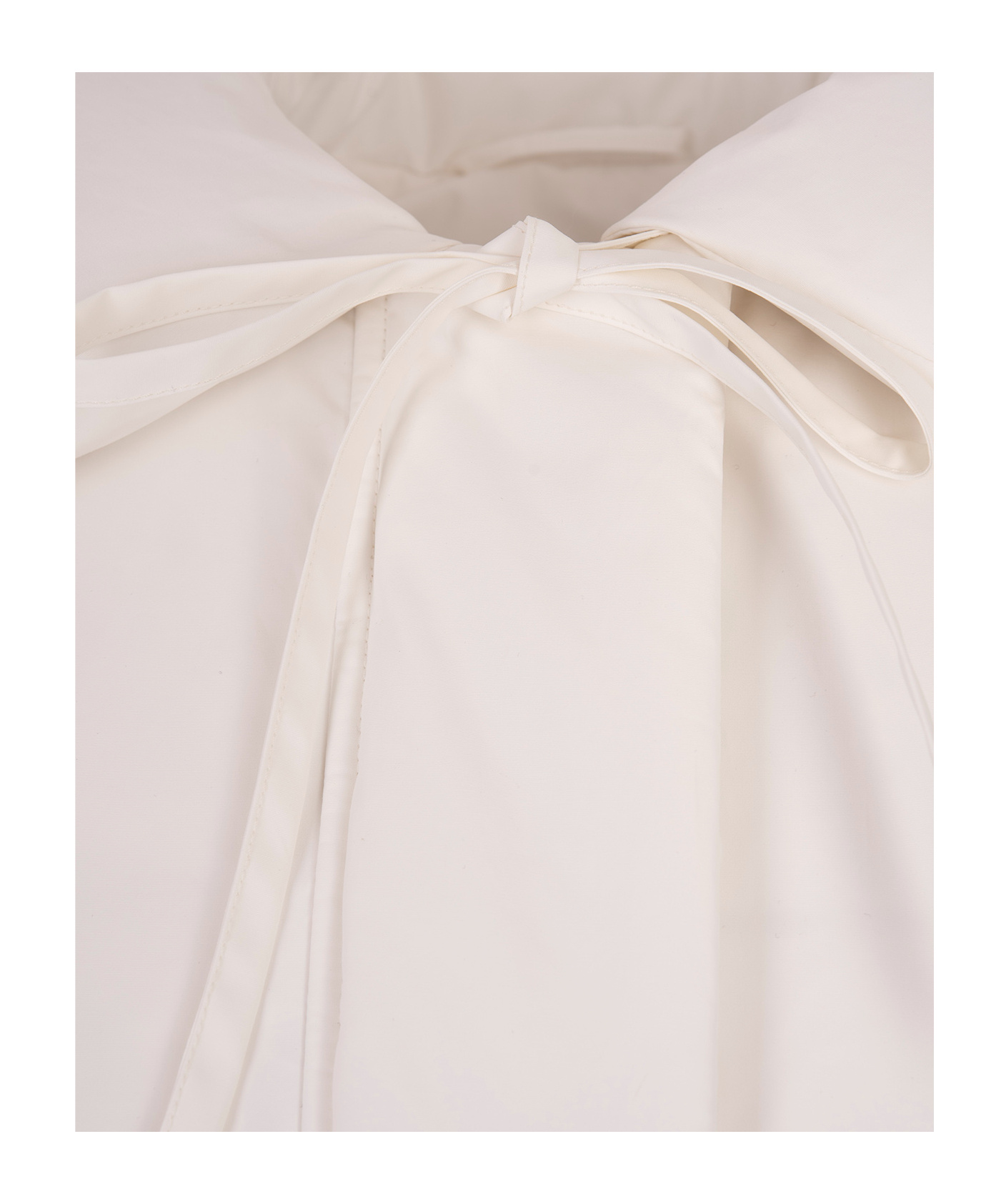 Jil Sander White Cotton Padded Gilet In White