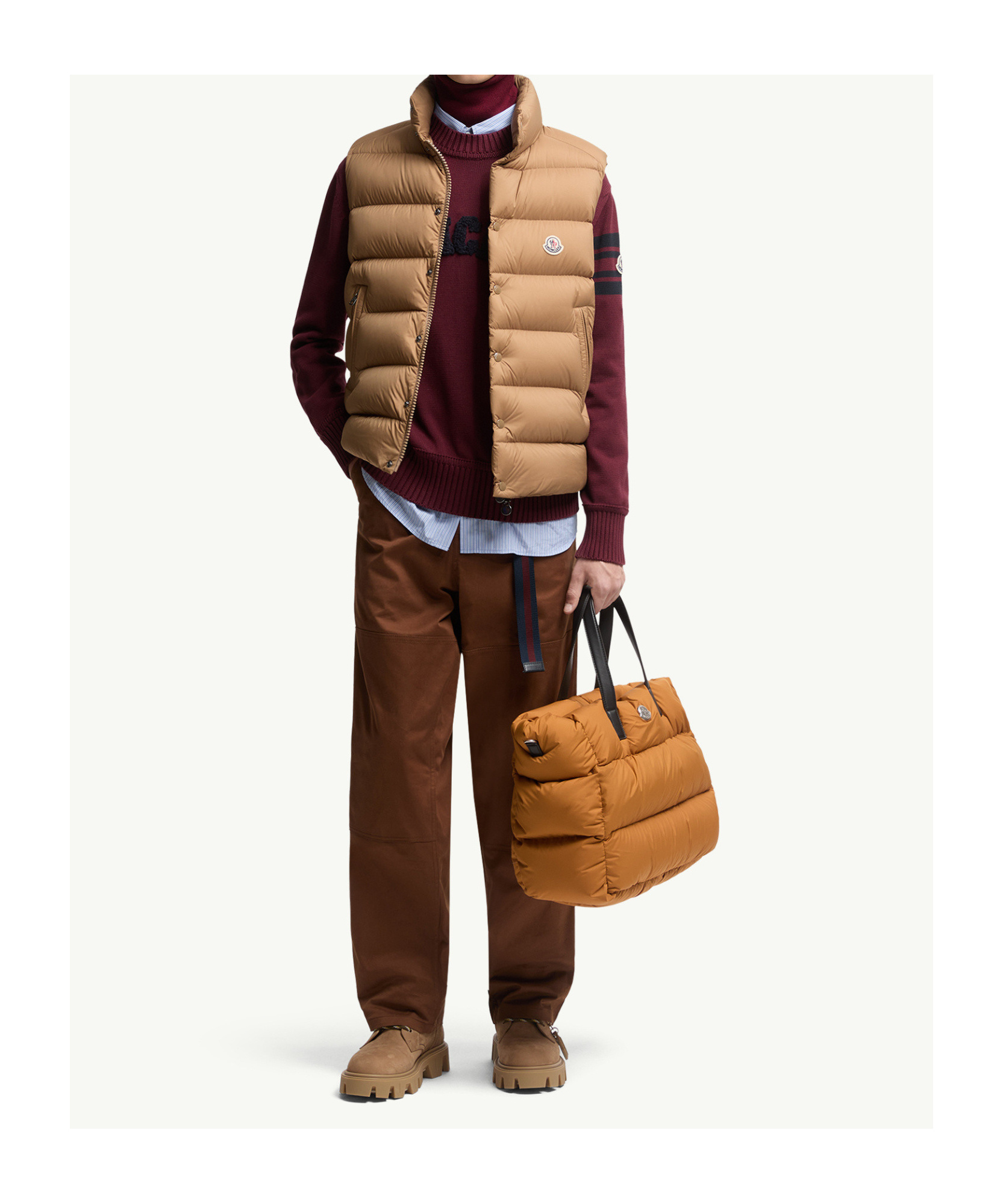Moncler Doudoune Sans Manches Tibb In Orange