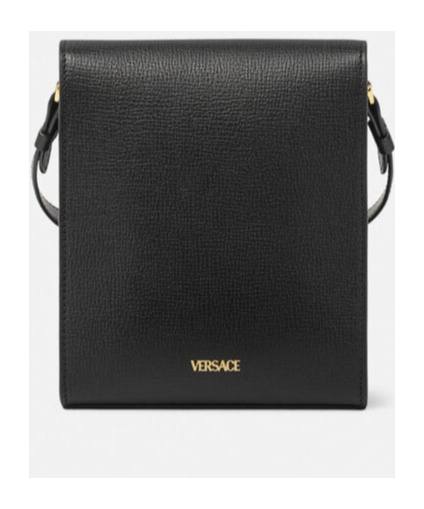 Versace Medusa Biggie Messenger Bag In Black