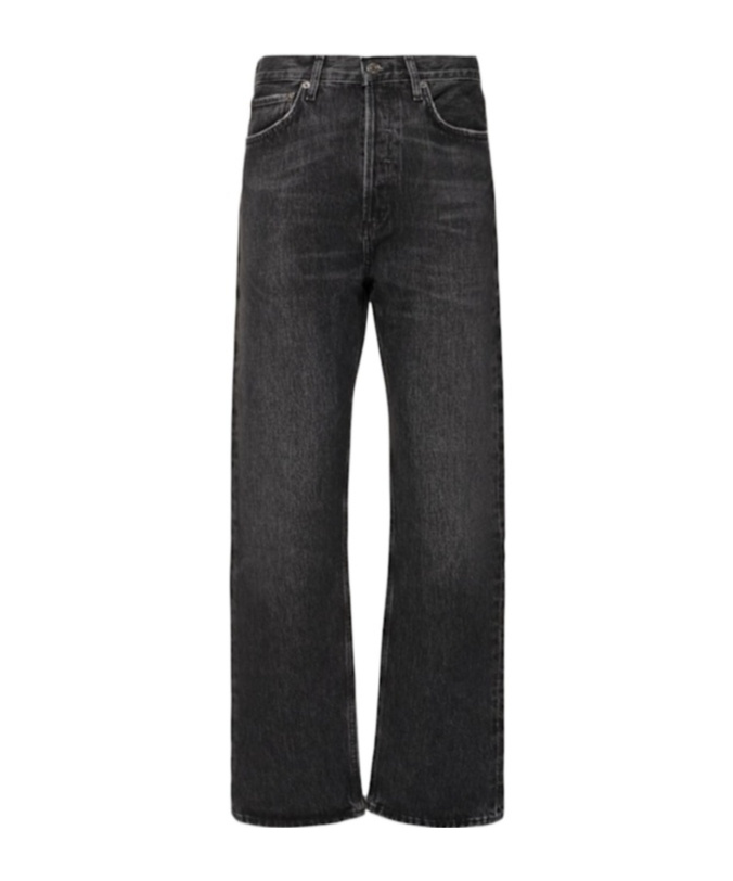 AGOLDE DENIM TROUSERS WITH BELT LOOPS